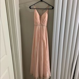 LULUs Blush Bridal Dress